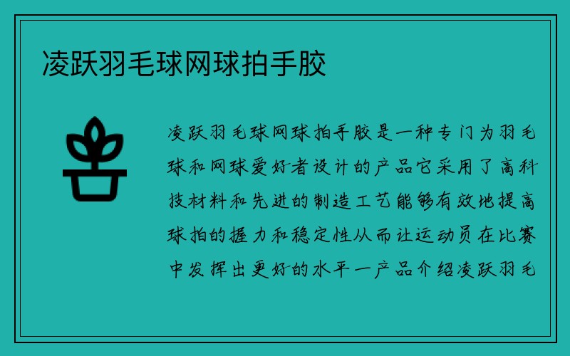 凌跃羽毛球网球拍手胶